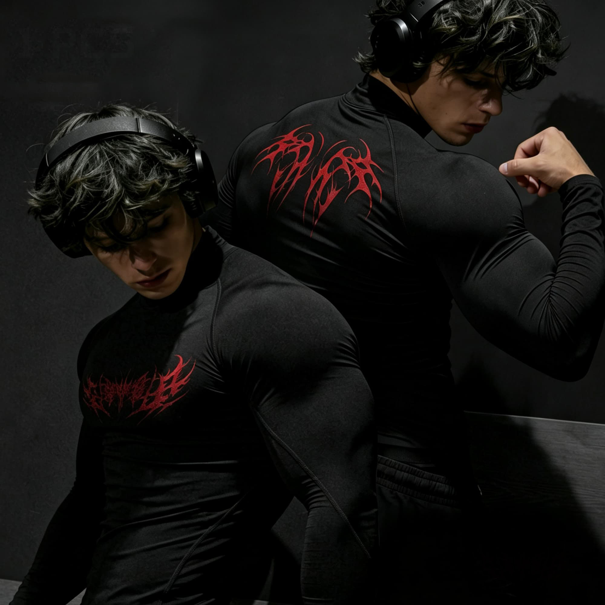 Base Layer Top - Kaos Turtleneck Slim Fit Lengan Panjang