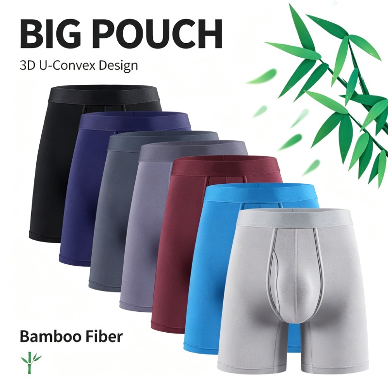 Bamboo Fiber Trunk - Celana Boxer Pria Serat Bambu, Celana