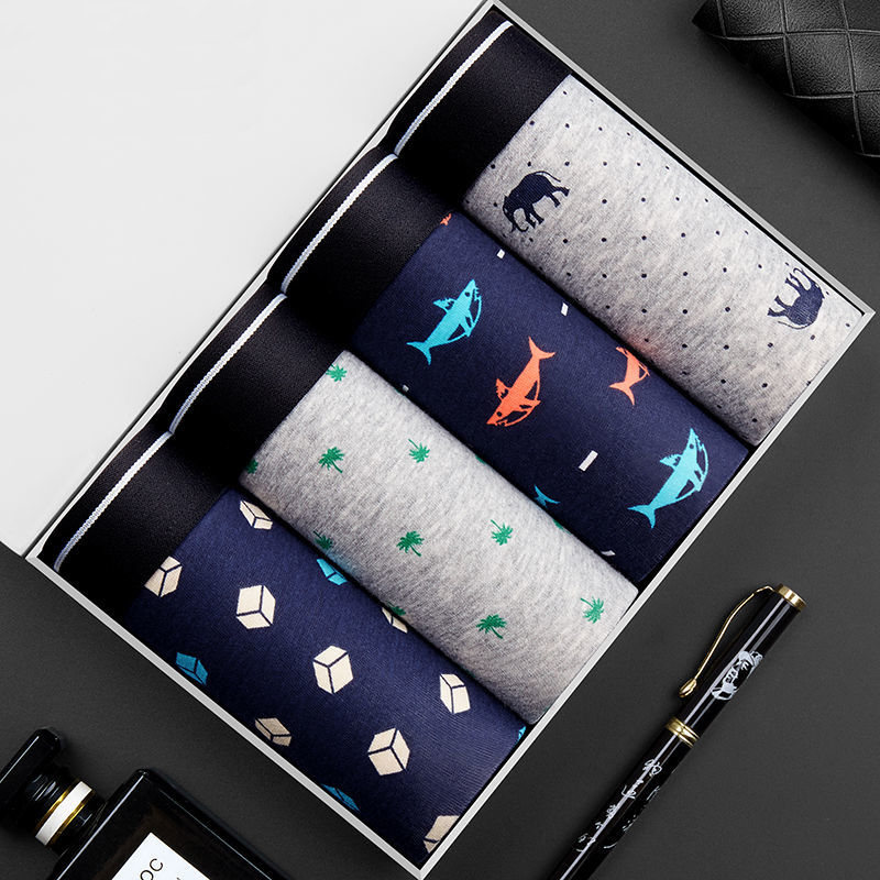 Celana dalam pendek Pria, 4pcs - Boxer Brief Pack Cotton ulasan dan harga