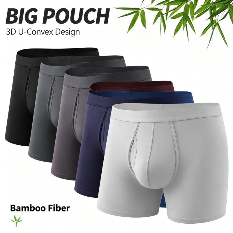 Celana Boxer Pria Bahan Serat  - Bamboo Fiber Trunk ulasan dan harga