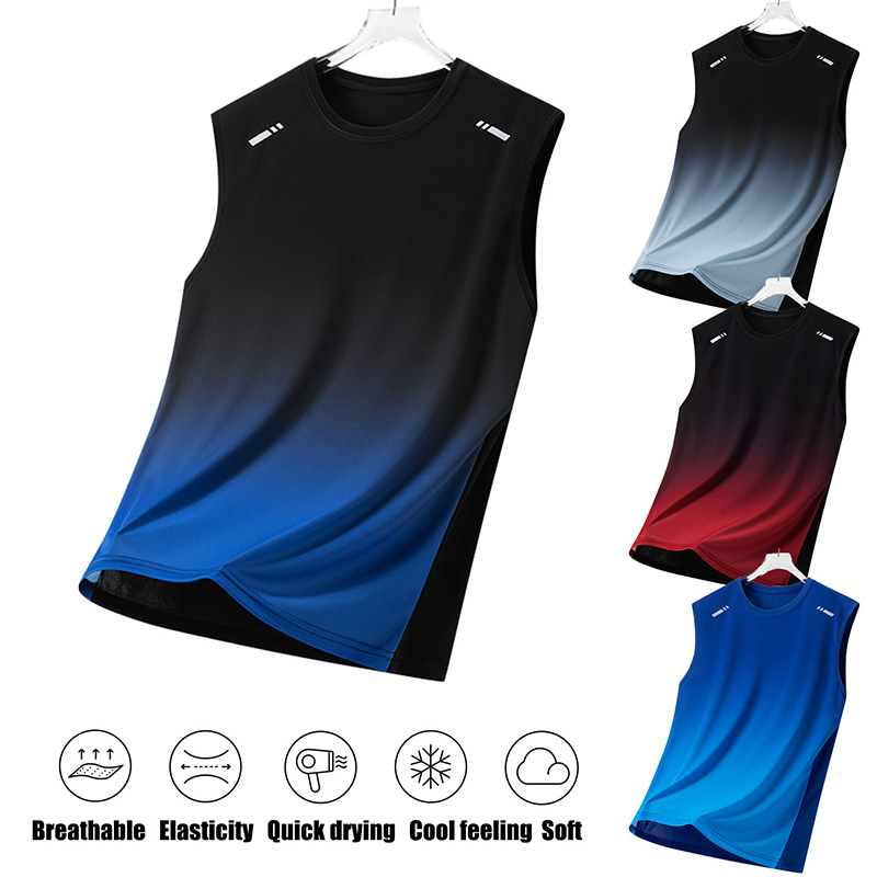 Rompi Olahraga Pria Gradient,  - Sleeveless Undershirt ulasan dan harga